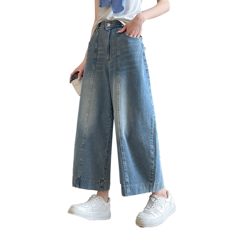 Slim nine pants American style cropped pants for women