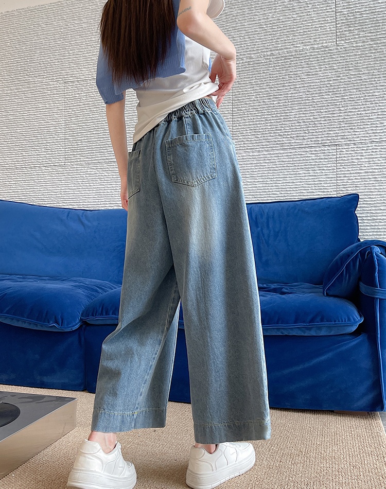 Slim nine pants American style cropped pants for women