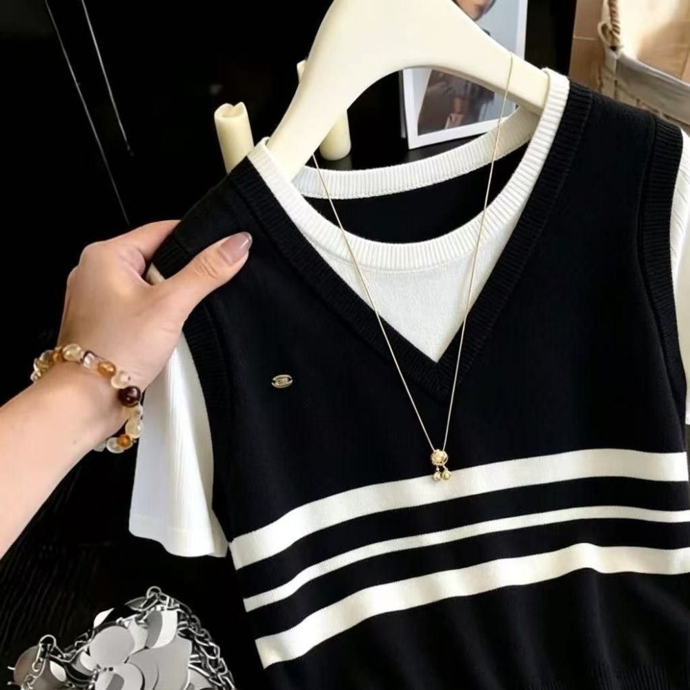 Korean style tops spring and summer sweater for women