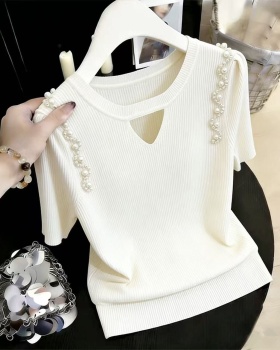 Ice silk sweater large yard tops for women
