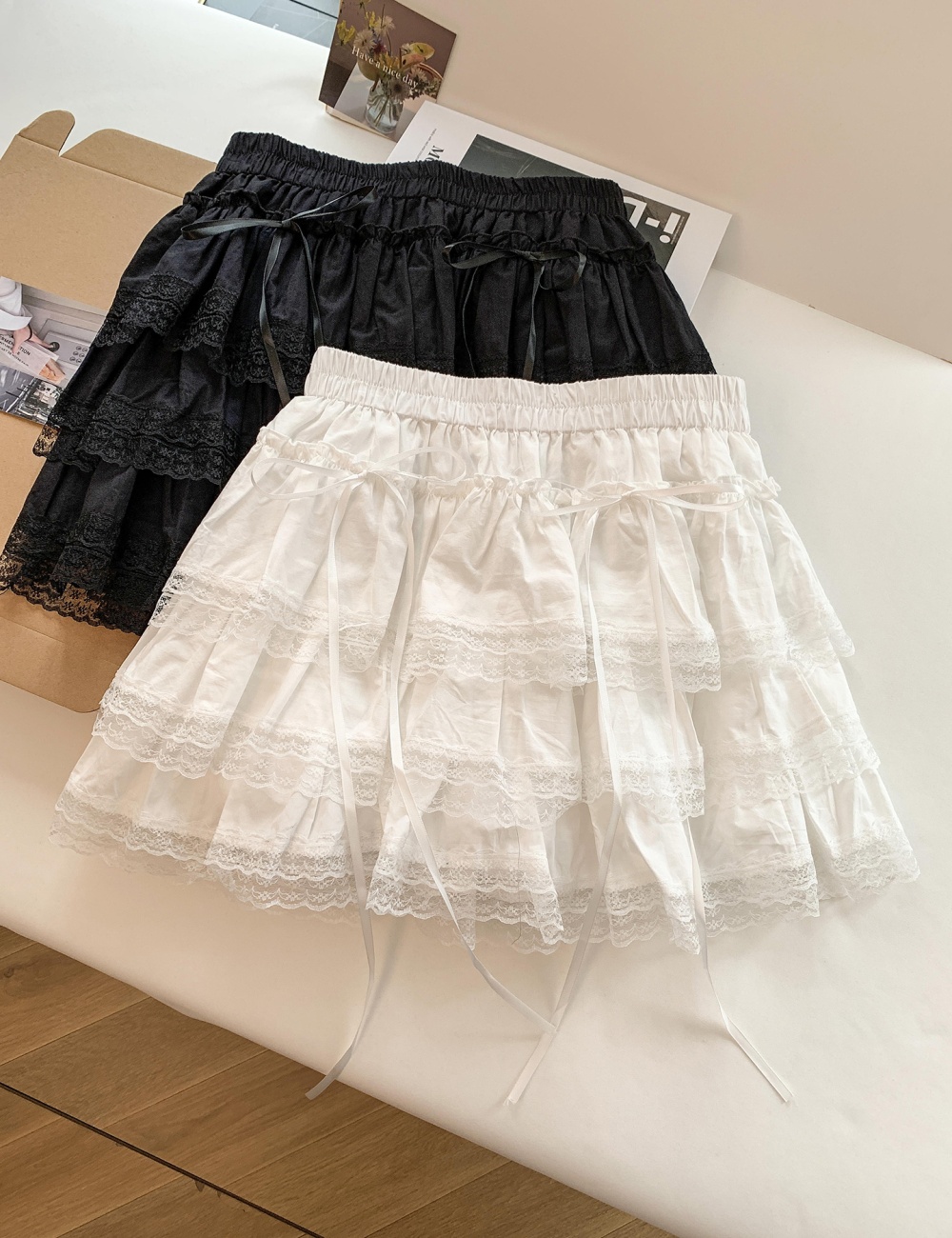 Spicegirl enticement short skirt A-line lace skirt for women