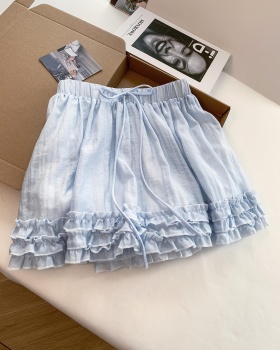 Wood ear ballet skirt A-line short skirt for women