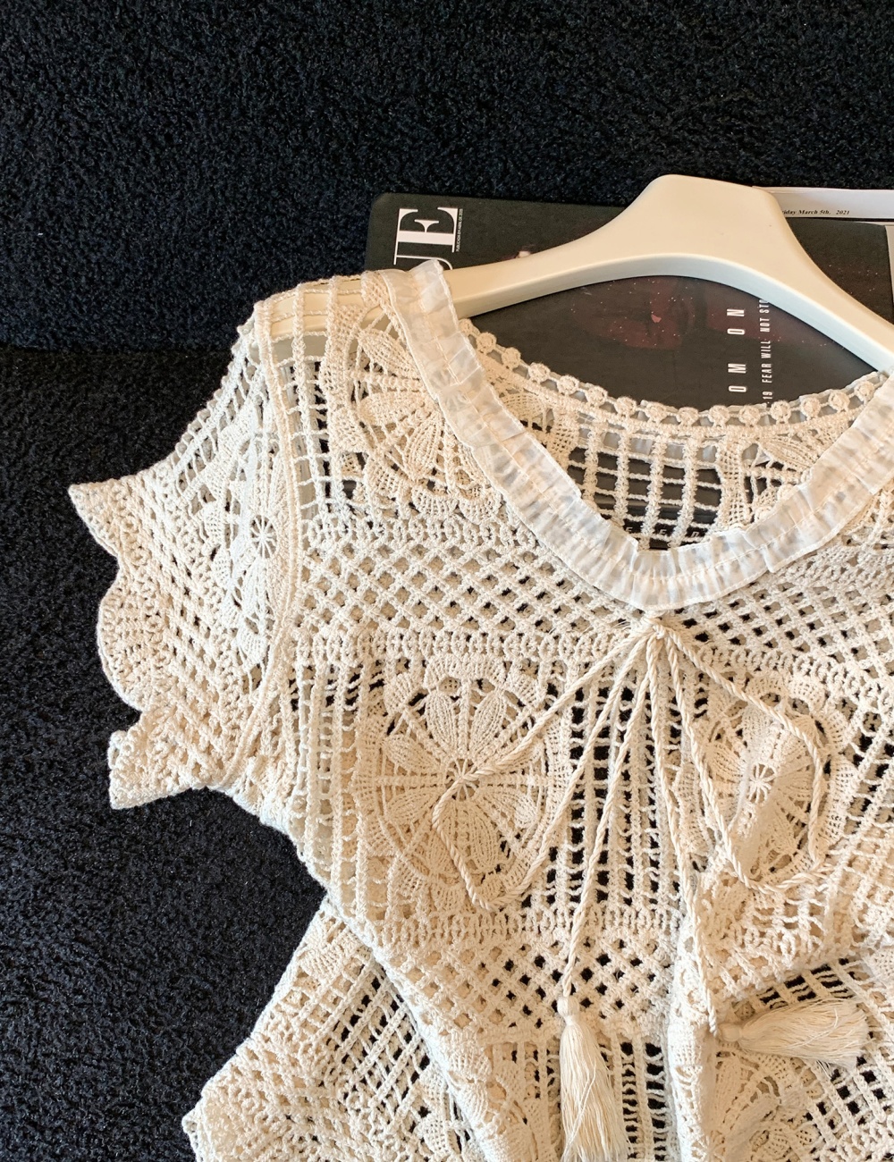 Short lace tops thin slim shirts 2pcs set for women