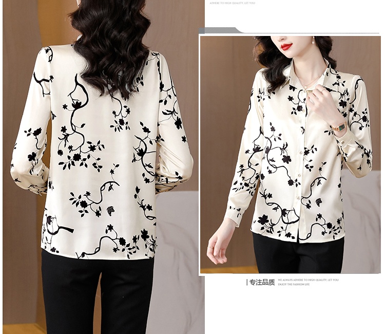 Fashion temperament all-match spring and autumn shirt