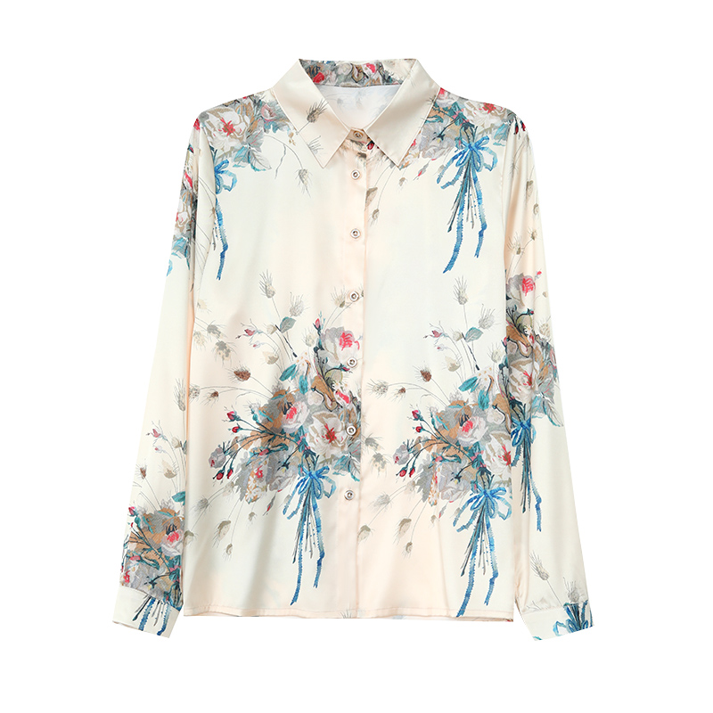 Fashion temperament all-match spring and autumn shirt
