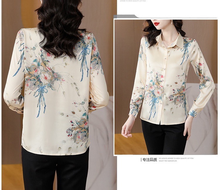 Fashion temperament all-match spring and autumn shirt