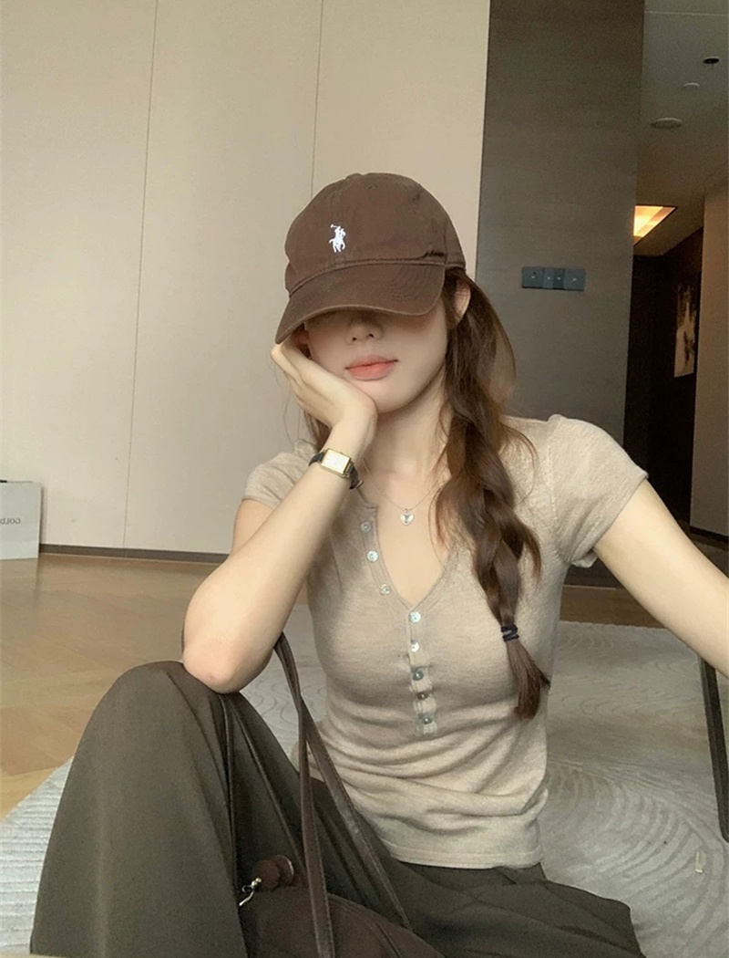 Thin all-match show young tops France style summer sweater