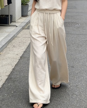 Drape wide leg pants casual pants for women