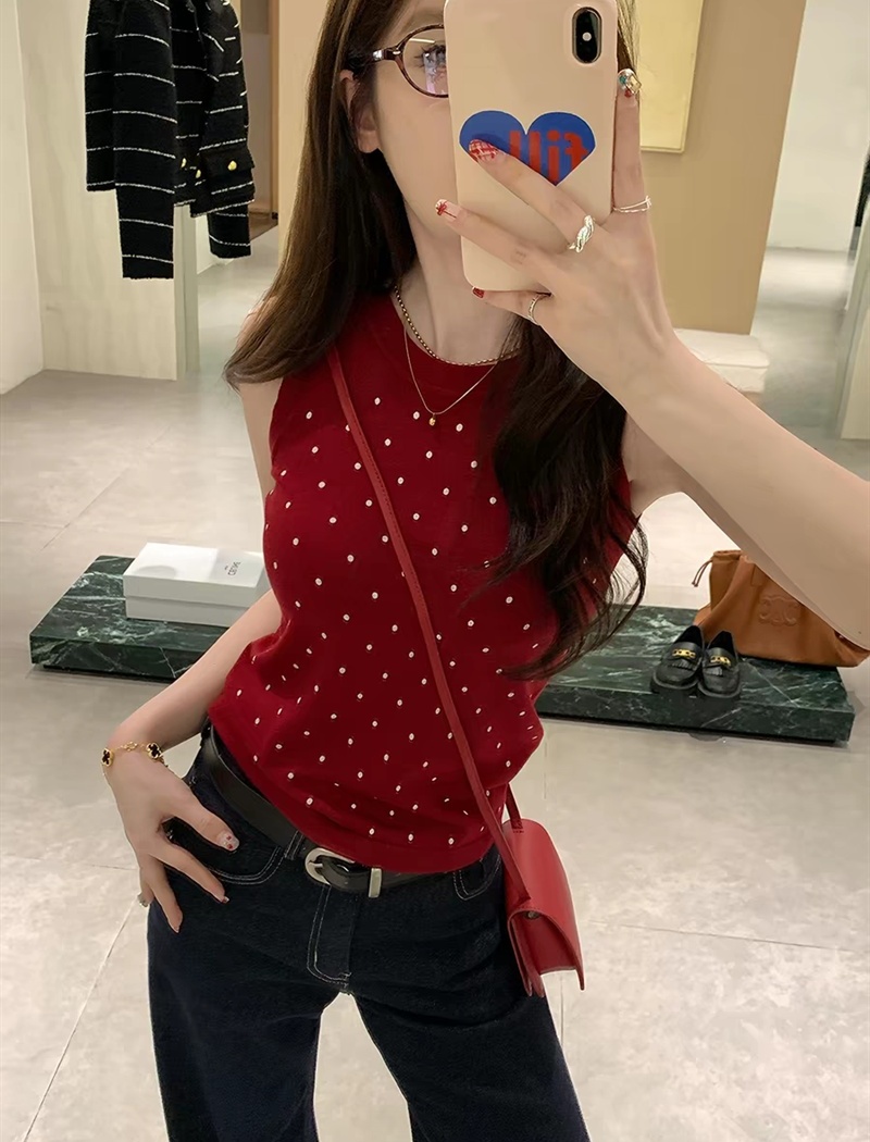 Sling maiden tops sleeveless wears outside vest for women