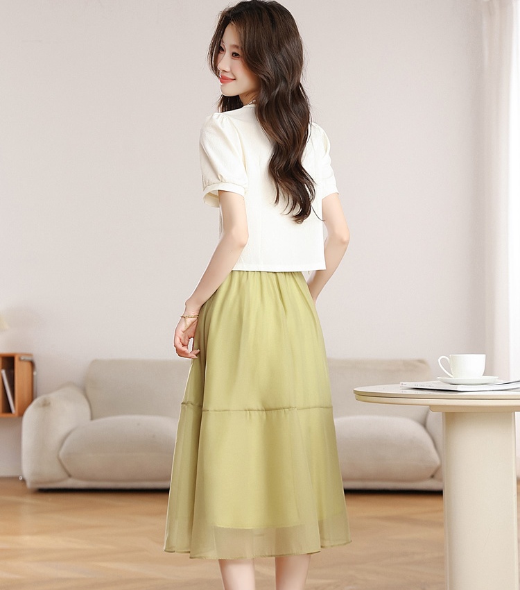 Summer fashionable chanelstyle show young skirt a set