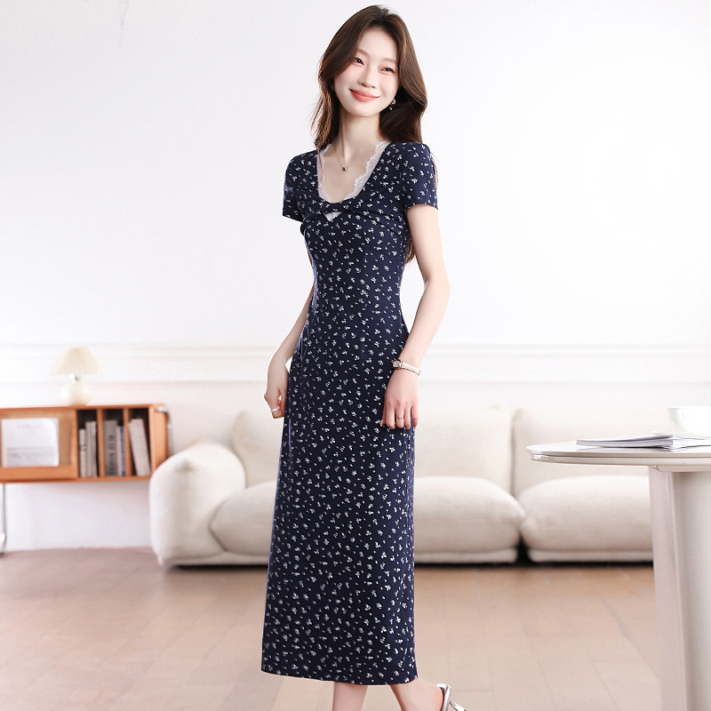 Temperament summer long dress A-line dress for women