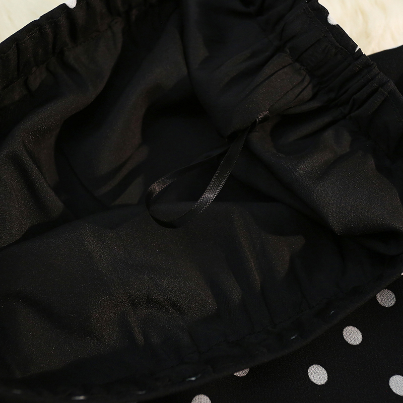 Polka dot tender long skirt all-match skirt