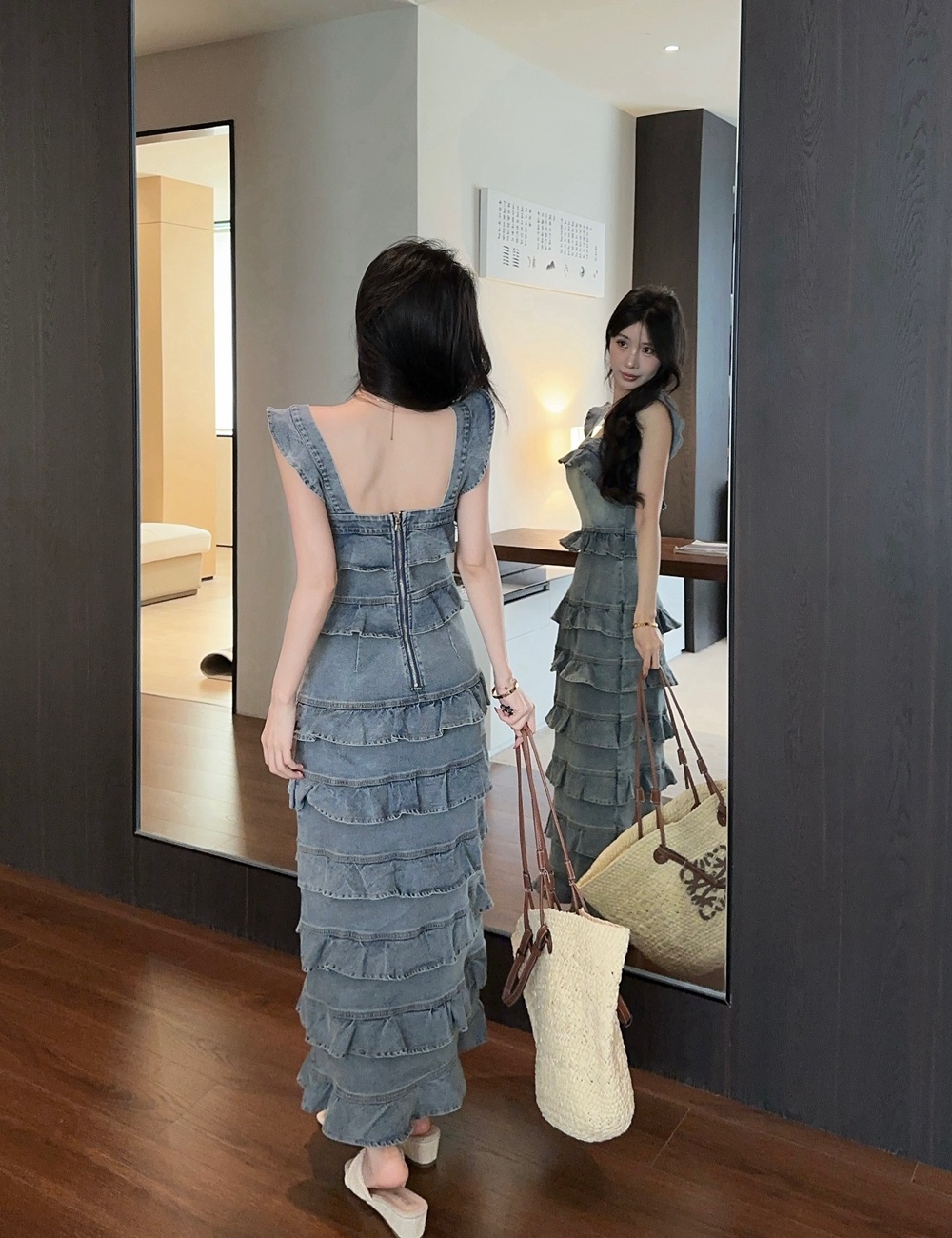 France style romantic style sleeveless dress for women