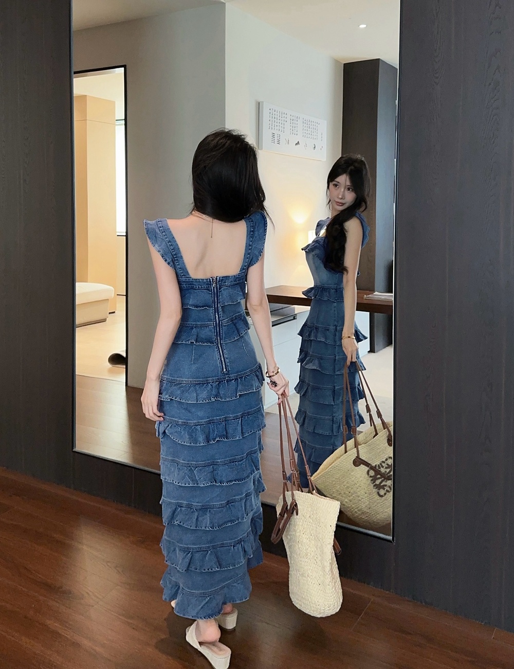 France style romantic style sleeveless dress for women