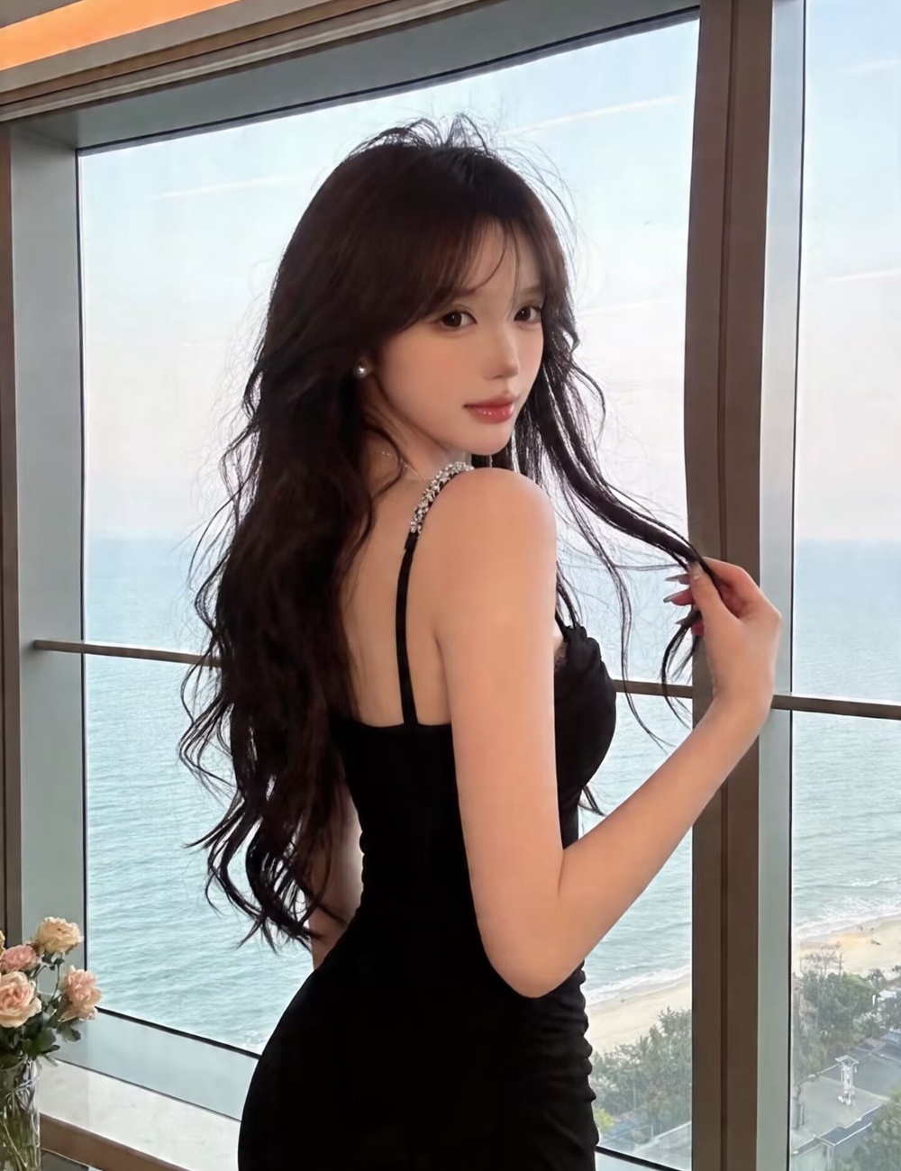 Sandy beach long dress dress for women