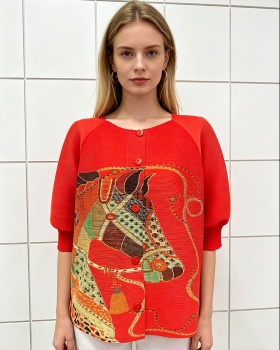 Loose long sleeve short sleeve large yard tops