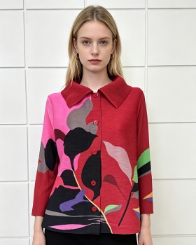 Western style loose jacket large yard tops for women