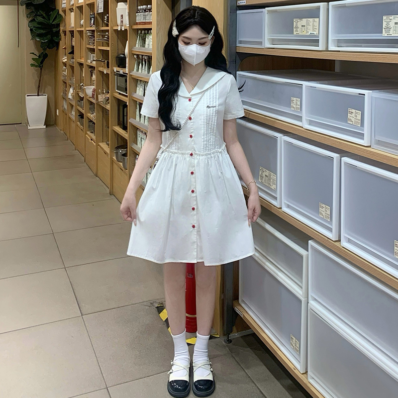 Tender summer lovely sweet show young white dress