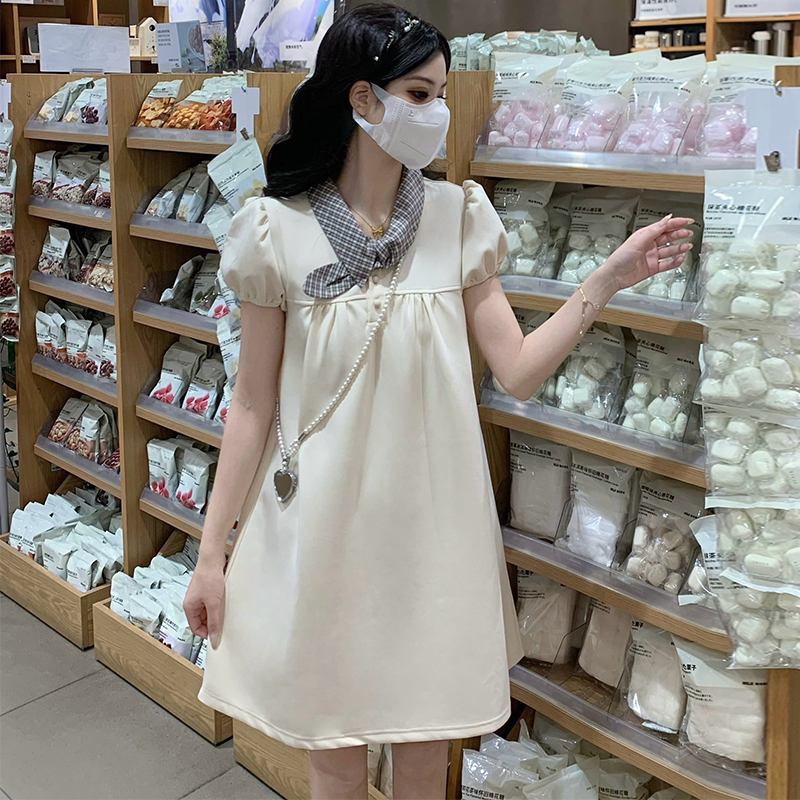 Puff sleeve loose Casual A-line summer dress