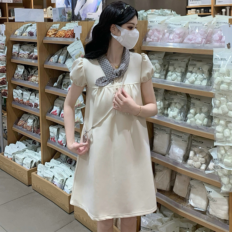 Puff sleeve loose Casual A-line summer dress