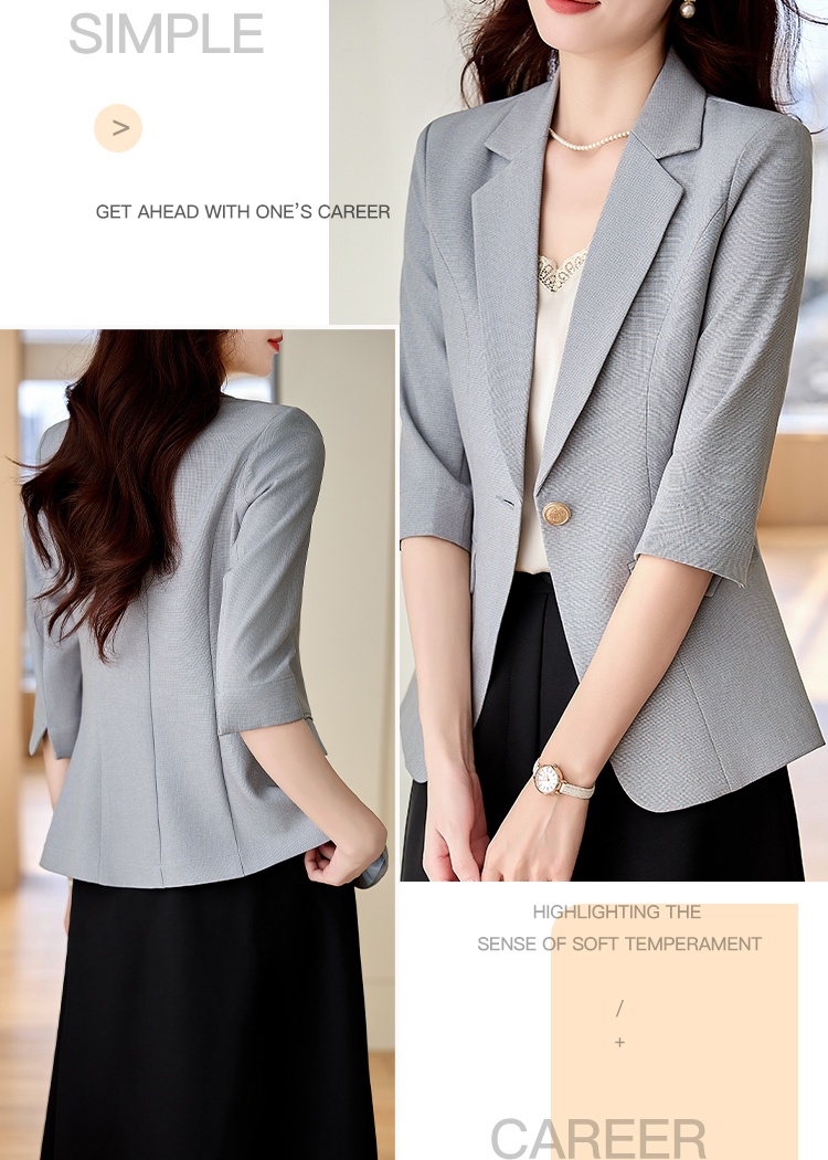 Thin summer coat profession business suit for women