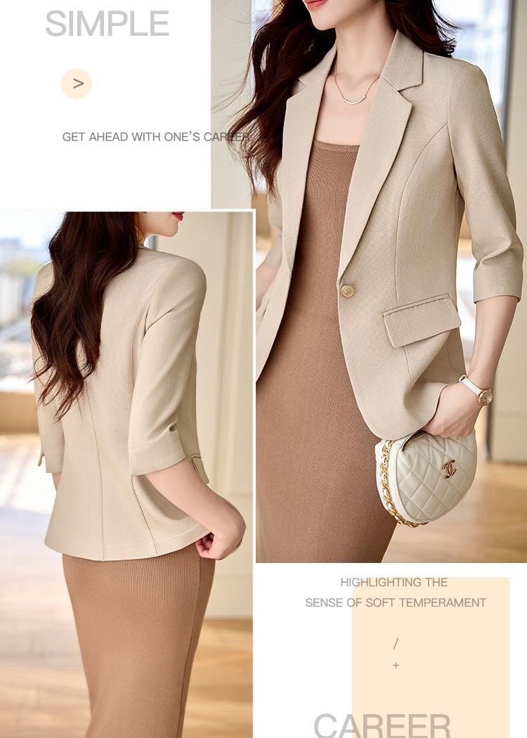 Thin summer coat profession business suit for women