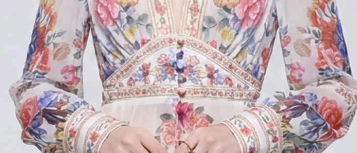 Big skirt long dress printing dress for women