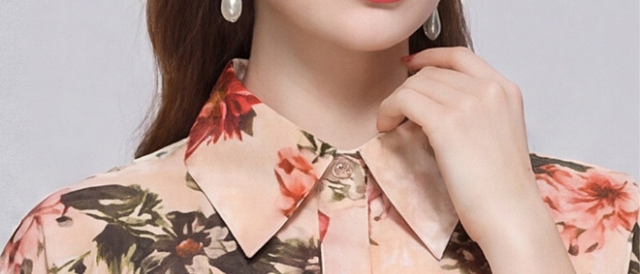 Temperament slim dress with belt shirt for women