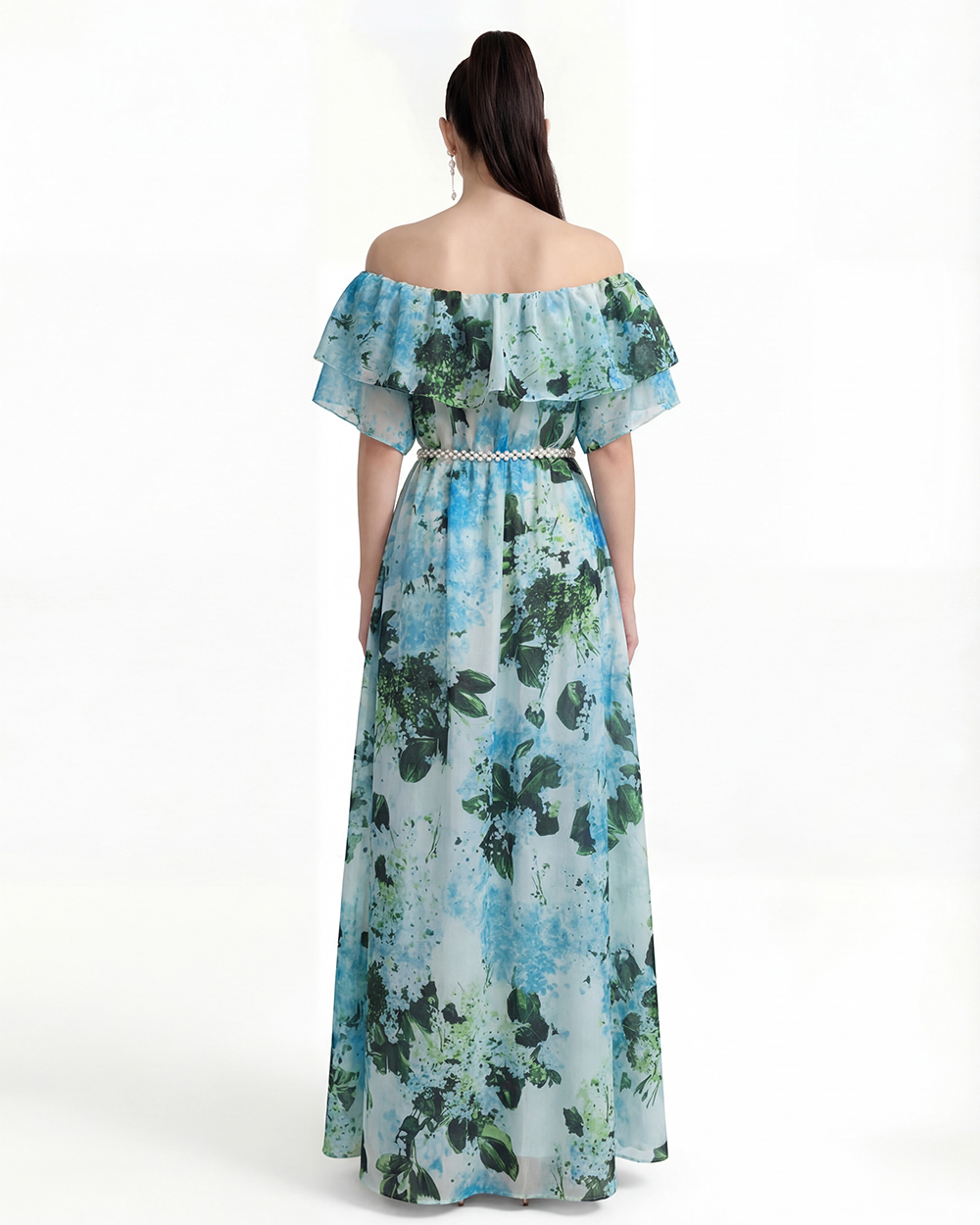 Printing Bohemian beach dress