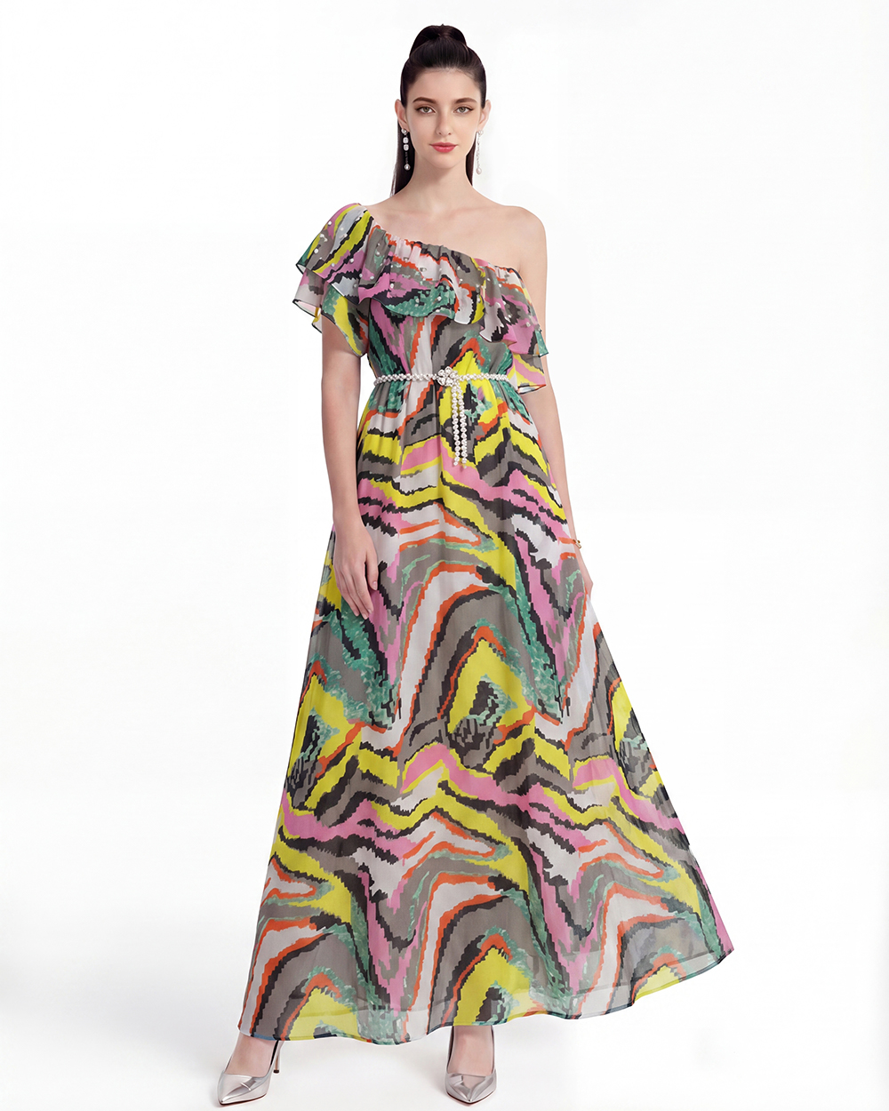 Printing Bohemian beach dress