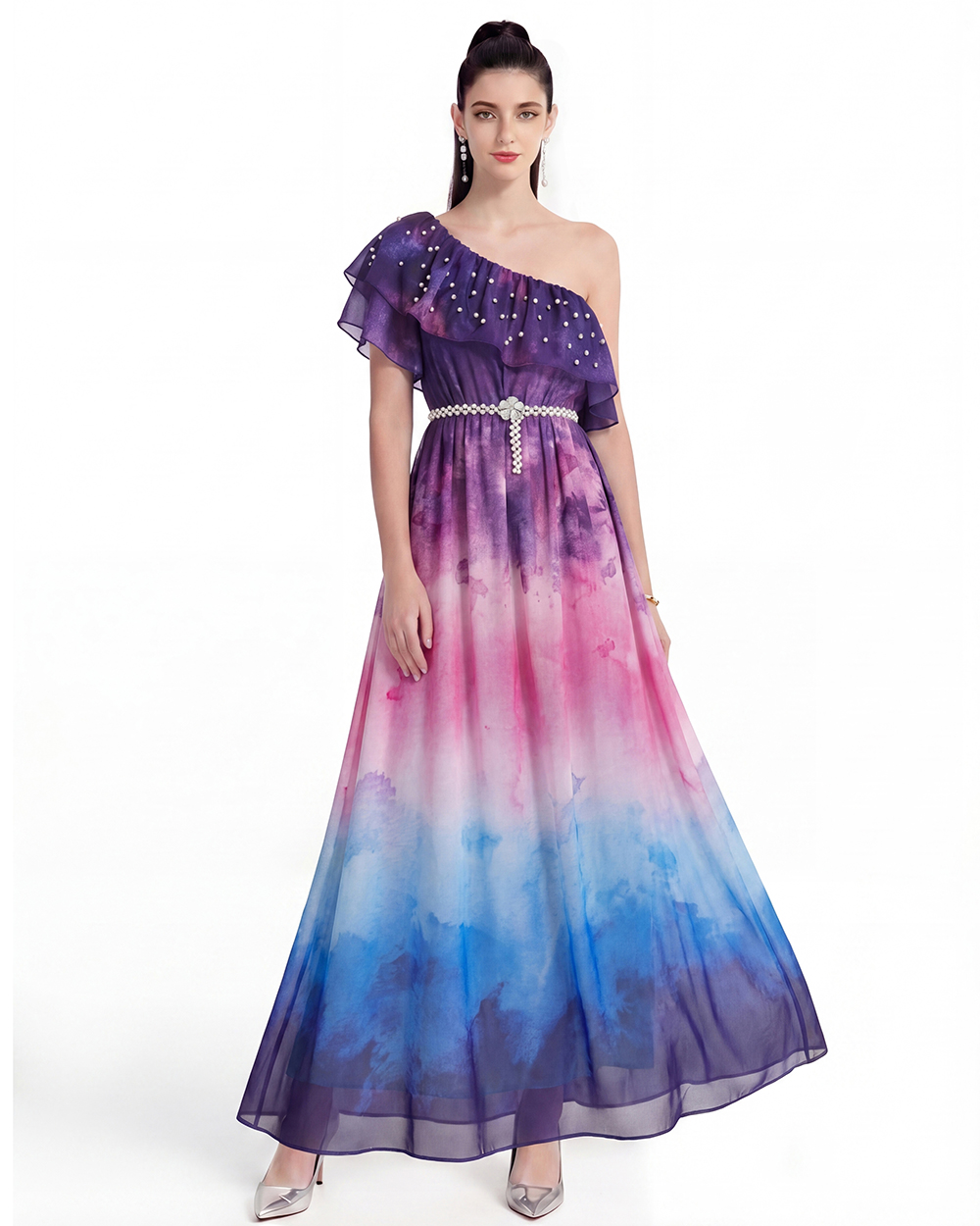 Printing Bohemian beach dress