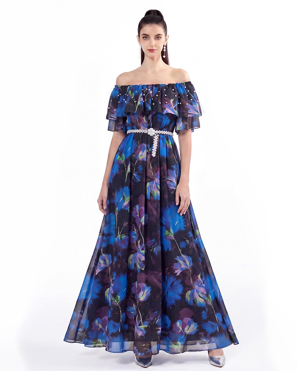 Printing Bohemian beach dress