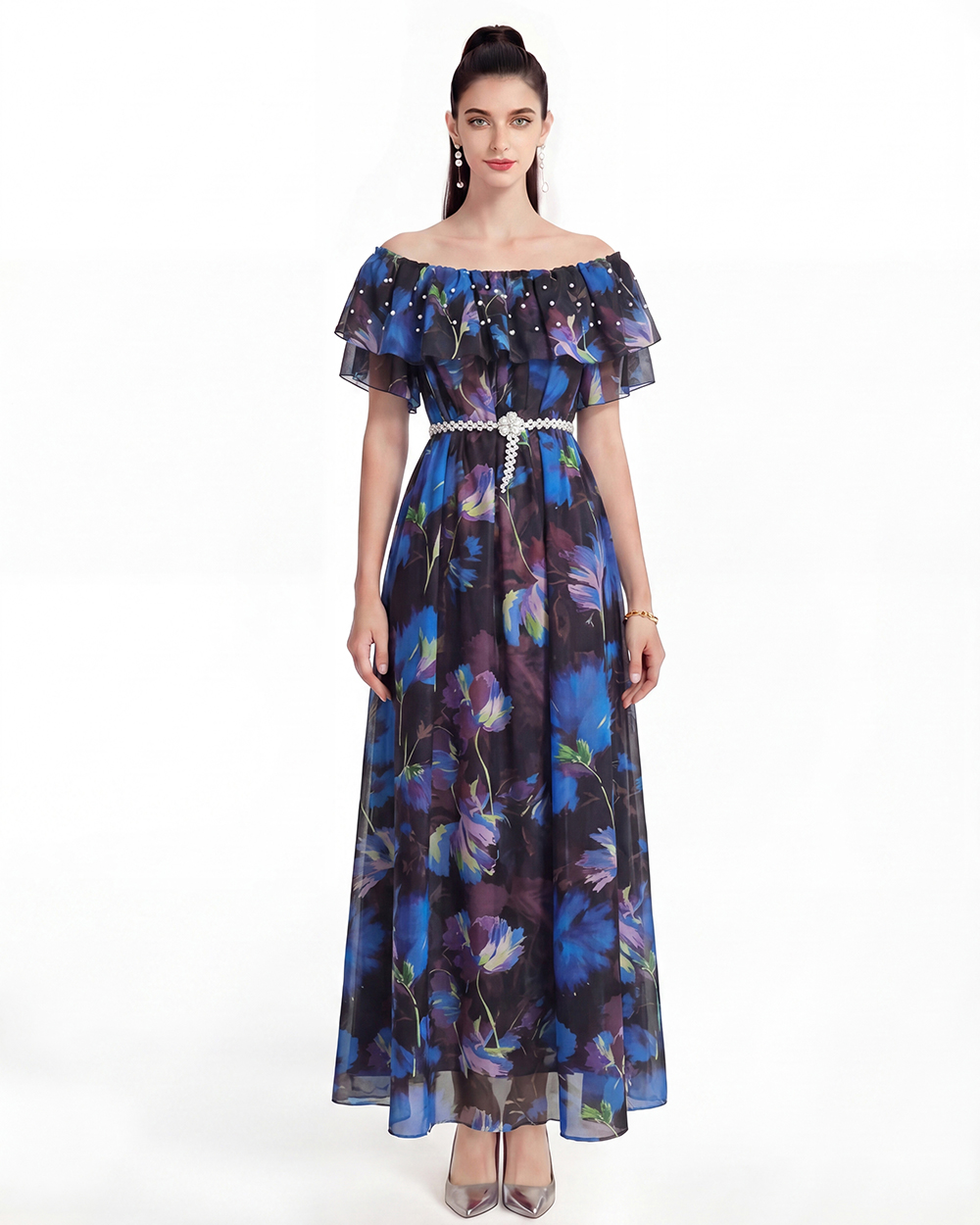 Printing Bohemian beach dress