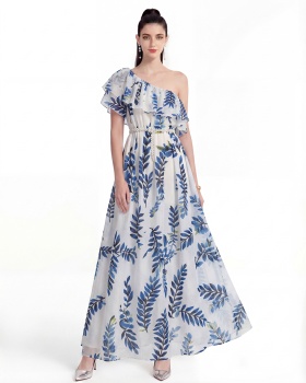 Printing Bohemian beach dress