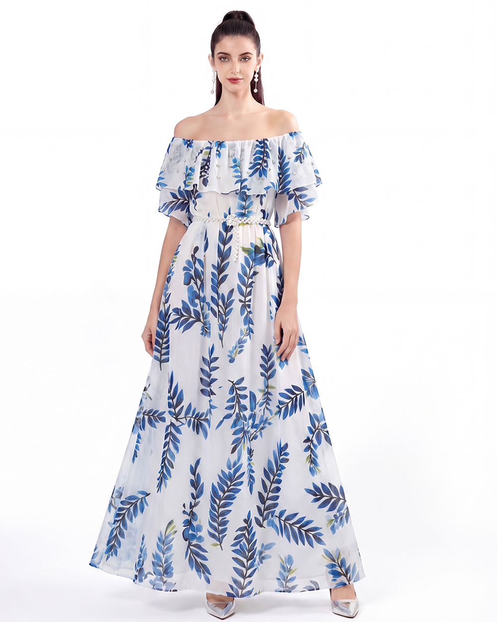 Printing Bohemian beach dress