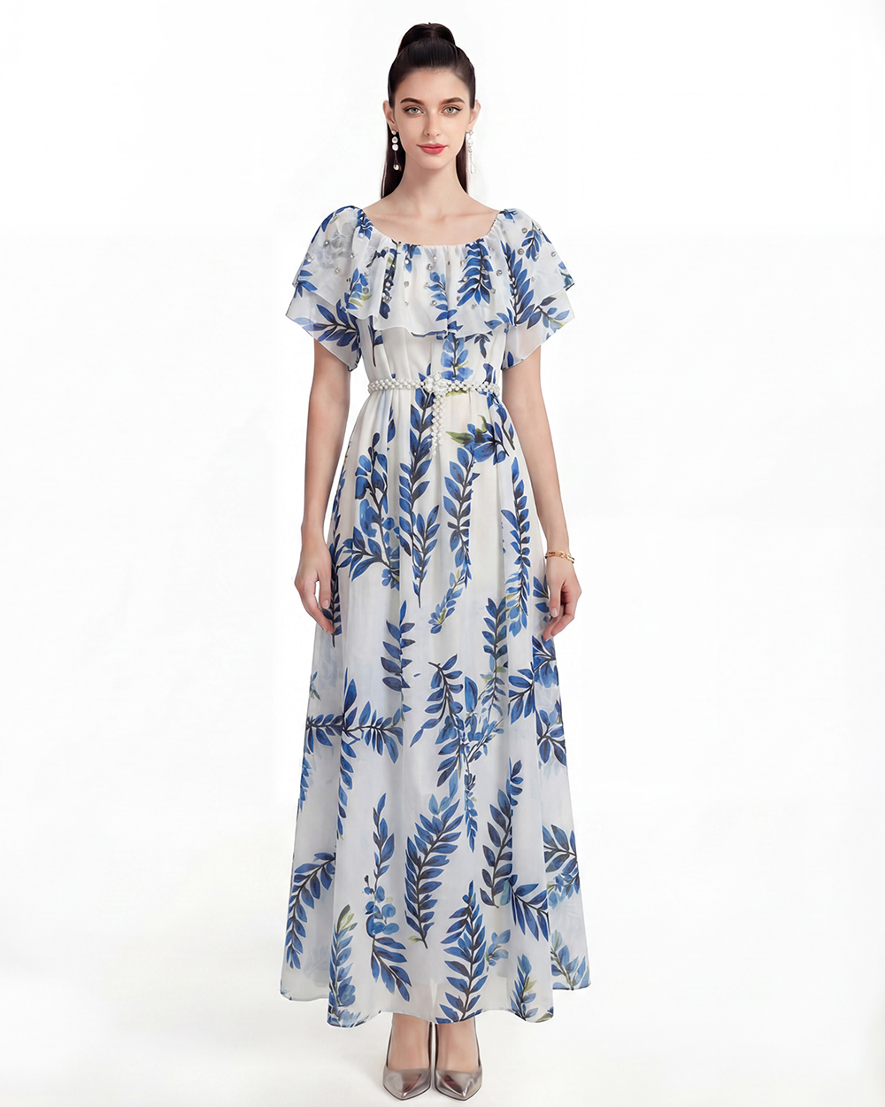 Printing Bohemian beach dress