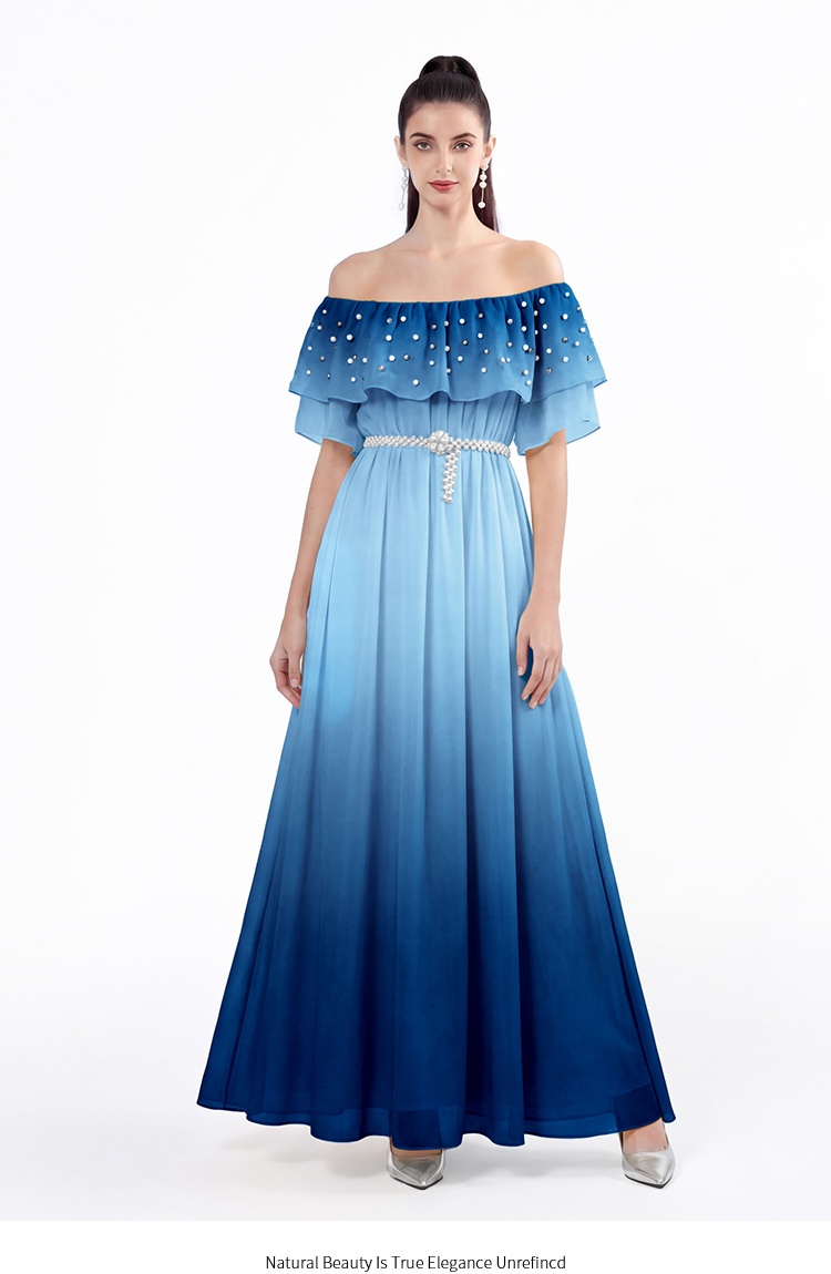 Printing Bohemian beach dress