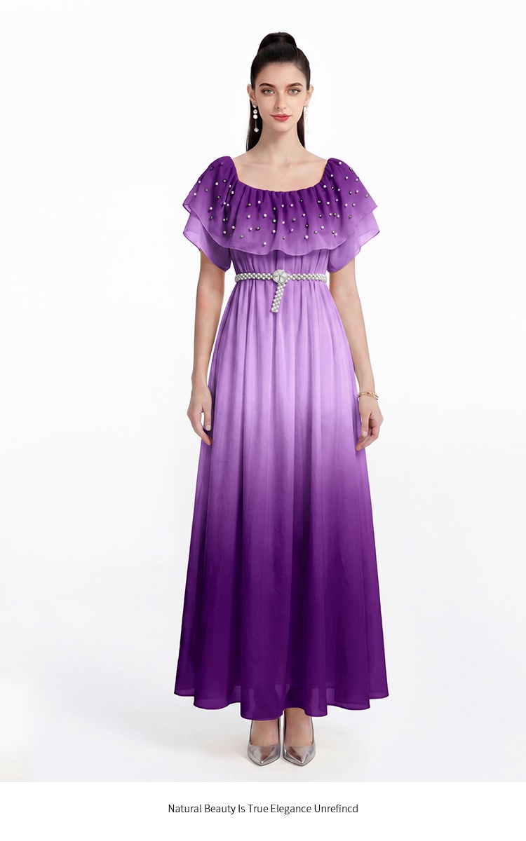 Printing Bohemian beach dress