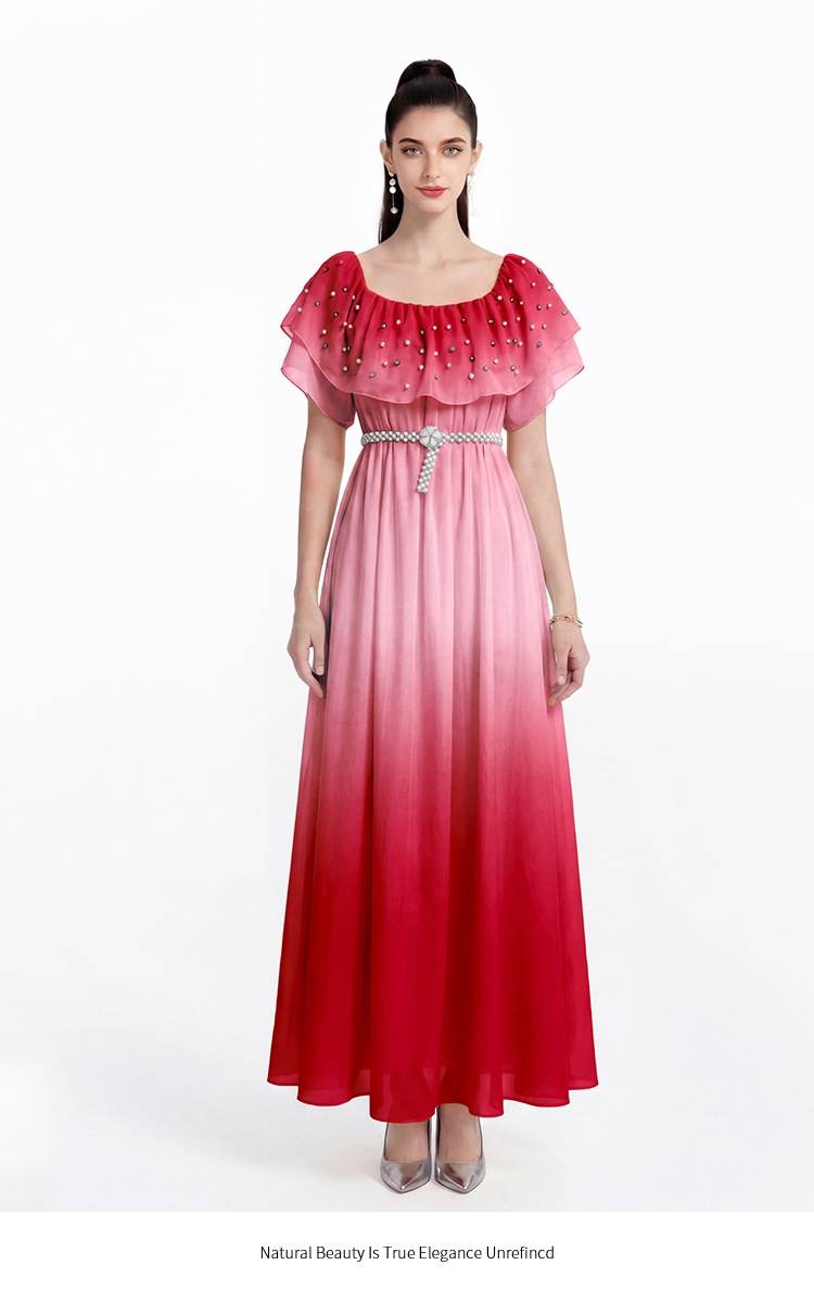 Printing Bohemian beach dress