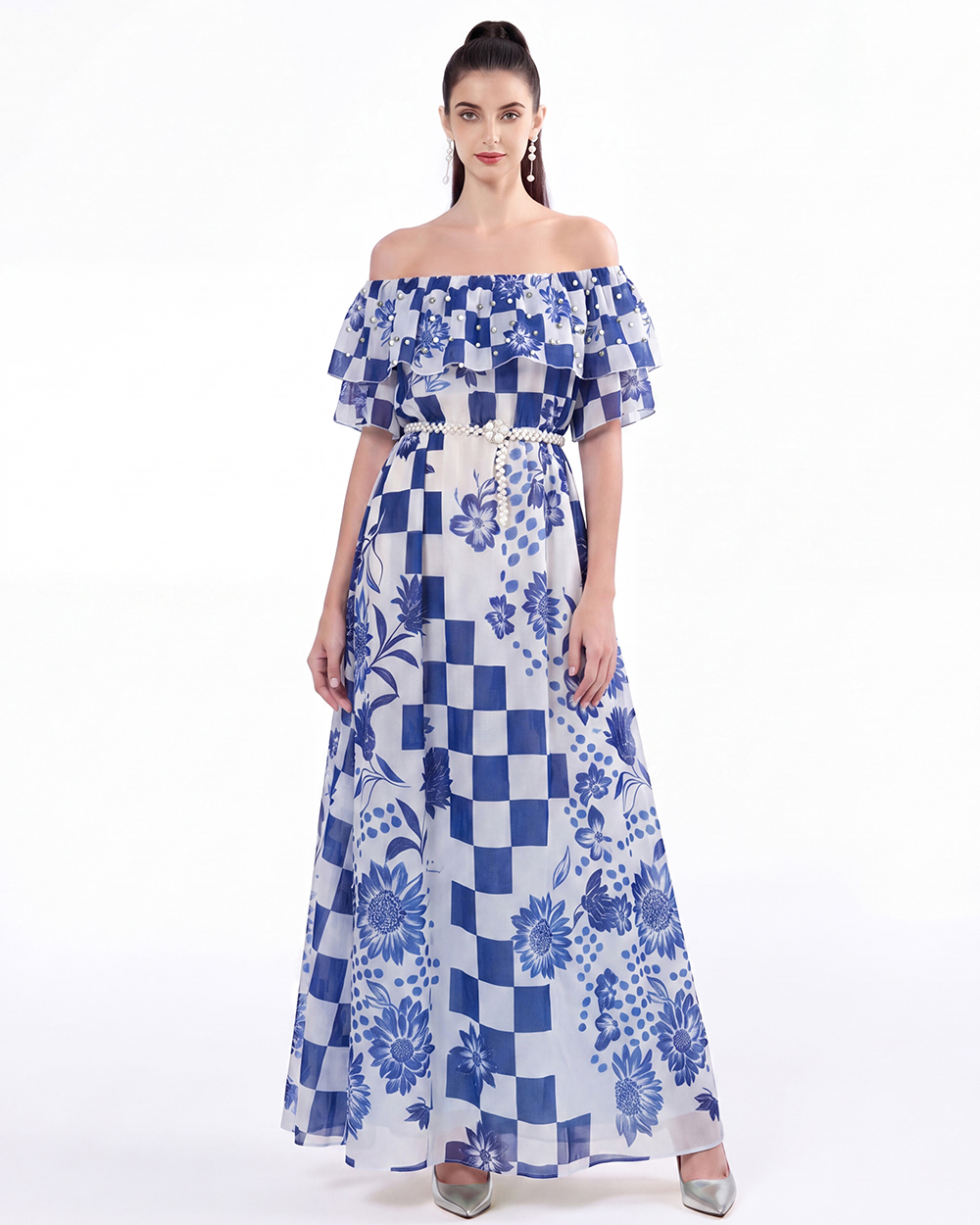 Printing Bohemian beach dress