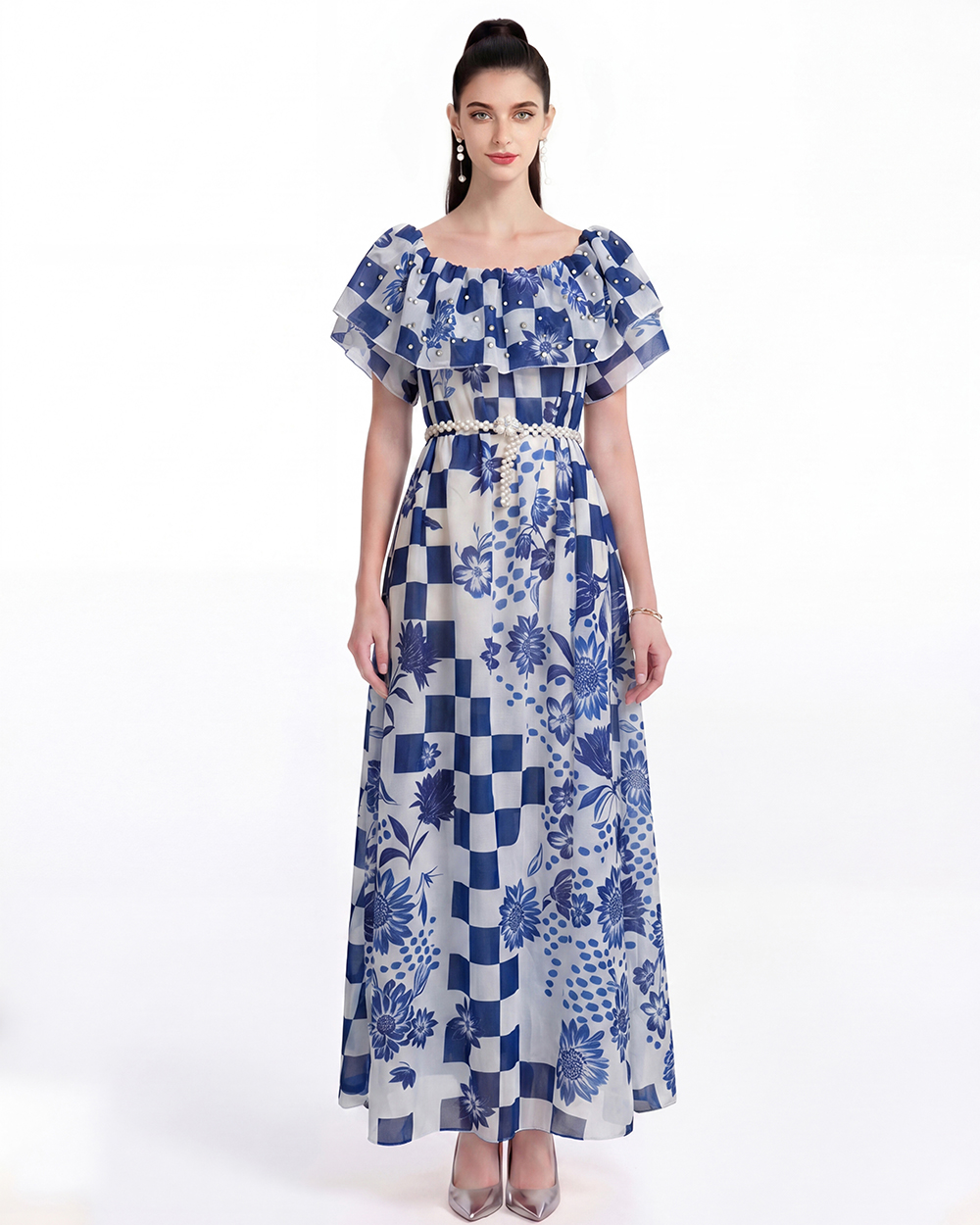 Printing Bohemian beach dress