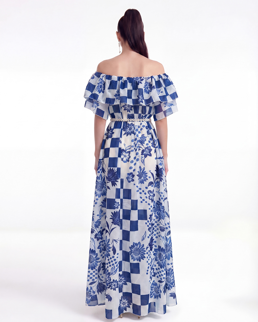 Printing Bohemian beach dress