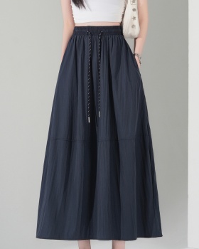 Pure A-line tender fat high waist slim skirt for women