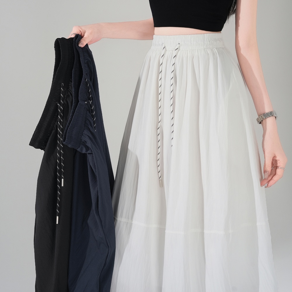 Pure A-line tender fat high waist slim skirt for women