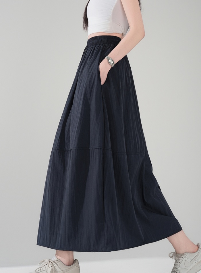 Pure A-line tender fat high waist slim skirt for women