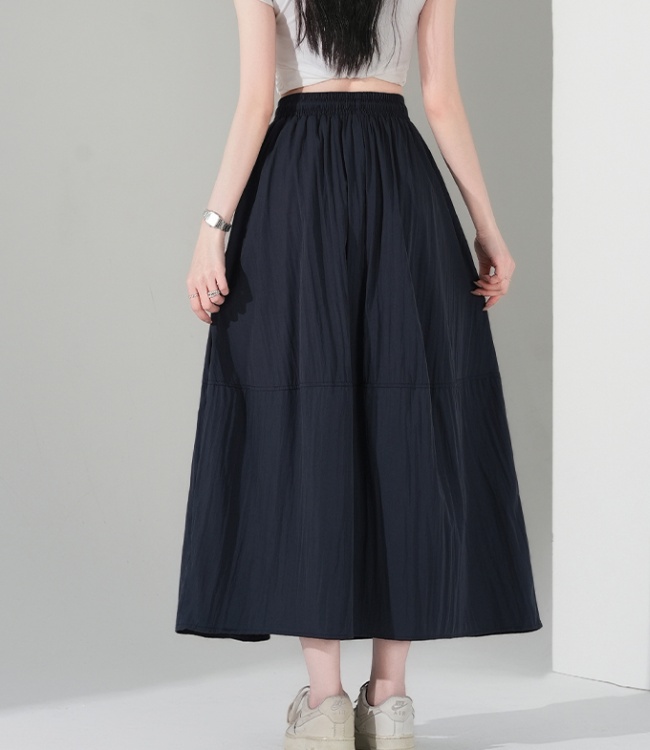 Pure A-line tender fat high waist slim skirt for women