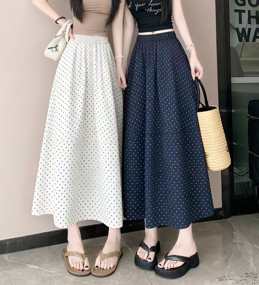 Tender summer skirt A-line long dress for women