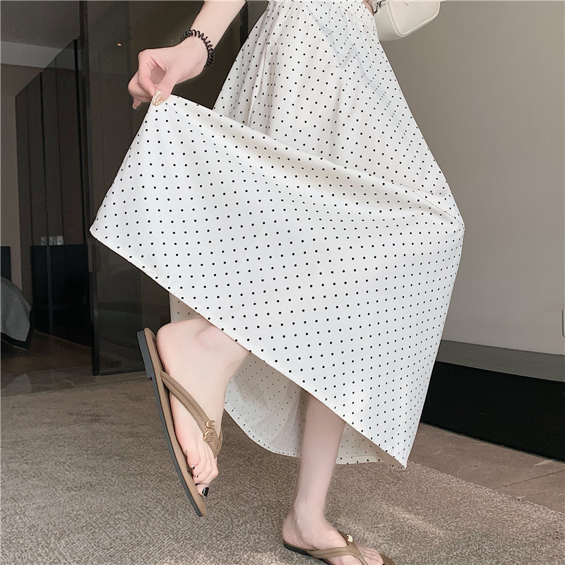 Tender summer skirt A-line long dress for women