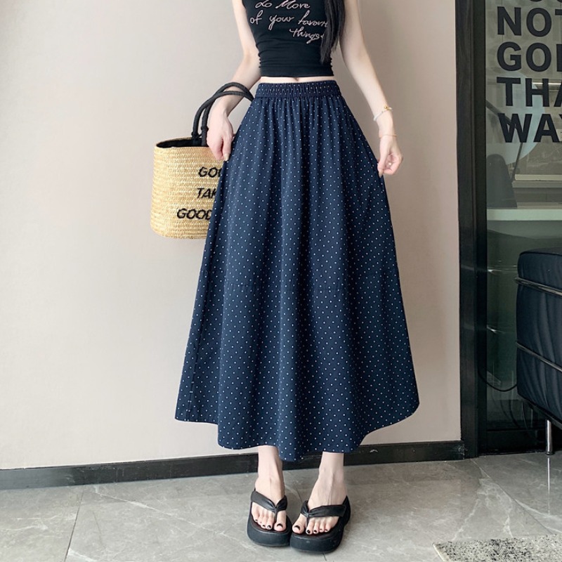 Tender summer skirt A-line long dress for women