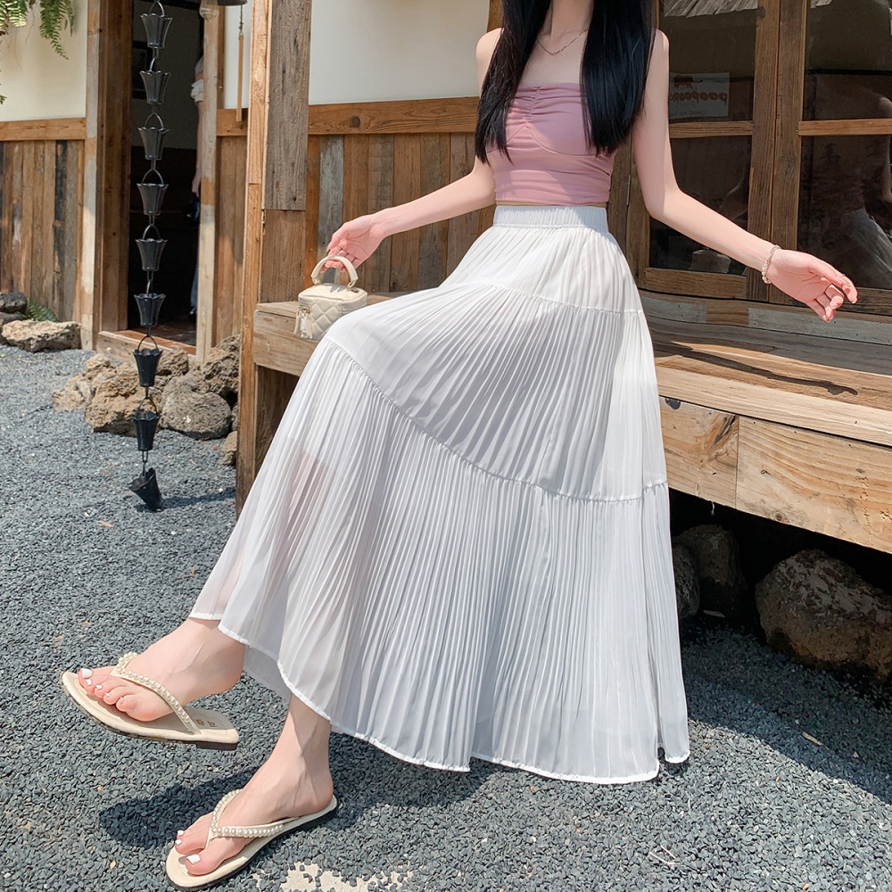 High waist long dress cake skirt for women